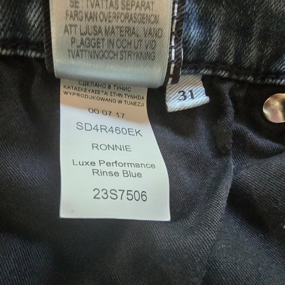 7 For All Mankind Jeans Men's 31 x 32 Blue Ronnie Luxe Performance Dk Wash Fade - Picture 7 of 16